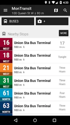 MonTransit GO Transit Bus (GTHA) android App screenshot 2